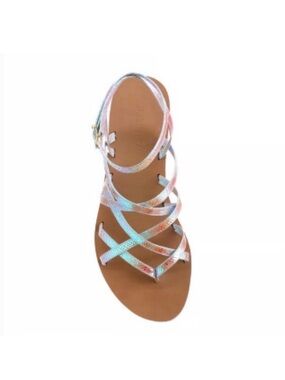 Iridescent Clara Strappy Women's Sandals, J. Crew Size 8